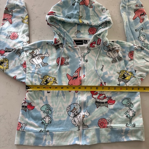 Nickelodeon SpongeBob SquarePants Kids Hoodie - Blue and Red - Picture 3 of 8